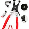 SEKSUALA Spring Hose Clamps 360pcs 5-34mm Steel_65Mn-3
