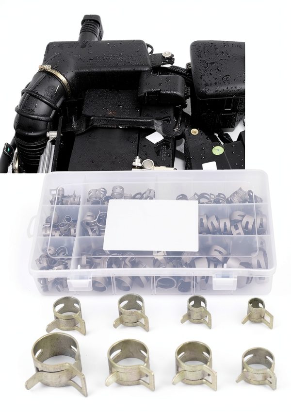 Kuuleyn 304 Stainless Steel Spring Hose Clamps 160-Piece Set-5