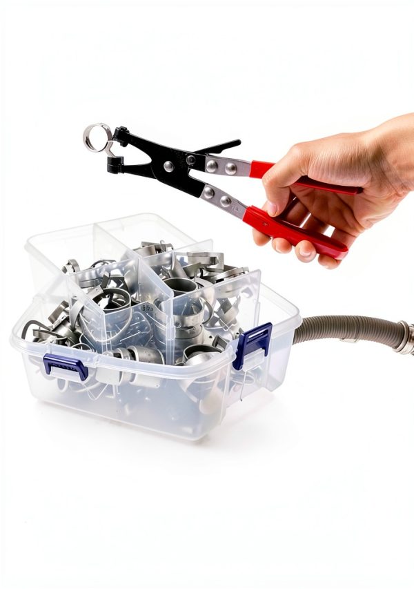 SEKSUALA Spring Hose Clamps 180pcs Grey-6