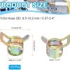 PATIKIL Spring Hose Clamps Zinc Plated 65Mn Steel Leak Proof-1