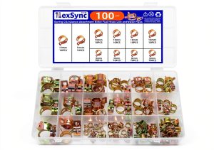 NexSync Spring Hose Clamps 65 Manganese Steel Double Ear-0