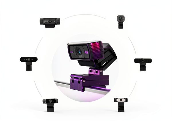 Calibra Webcam Clamp Mount Adjustable Black-1