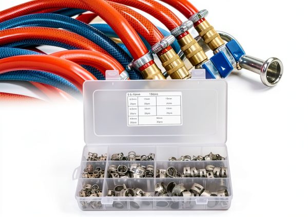 Kuuleyn 304 Stainless Steel Spring Hose Clamps 160-Piece Set-4