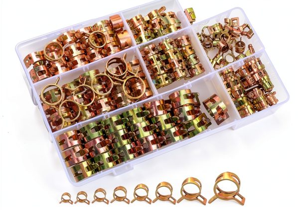 YNEGSDE Spring Hose Clamps 65Mn Steel 8 Sizes 160pcs Kit-3