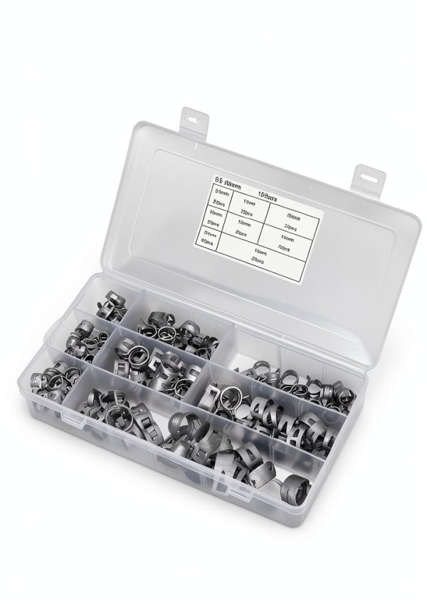 Kuuleyn 304 Stainless Steel Spring Hose Clamps 160-Piece Set-2