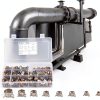Kuuleyn 304 Stainless Steel Spring Hose Clamps 160-Piece Set-3