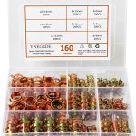 YNEGSDE Spring Hose Clamps 65Mn Steel 8 Sizes 160pcs Kit-0