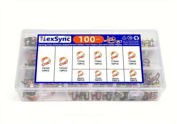 NexSync Spring Hose Clamps 65 Manganese Steel Double Ear-3