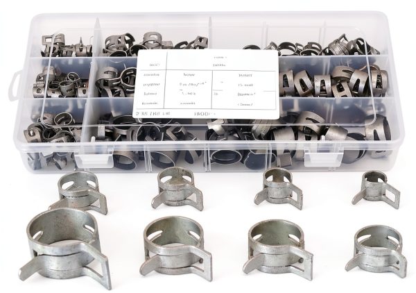 Kuuleyn 304 Stainless Steel Spring Hose Clamps 160-Piece Set-7