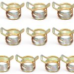 PATIKIL Spring Hose Clamps Zinc Plated Steel Leak Proof-0