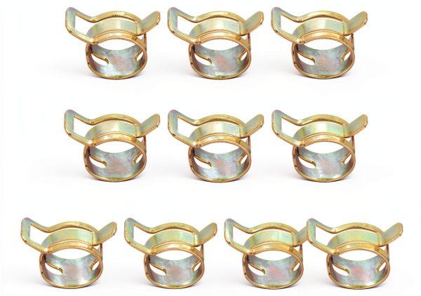 PATIKIL Spring Hose Clamps Zinc Plated Steel Leak Proof-0