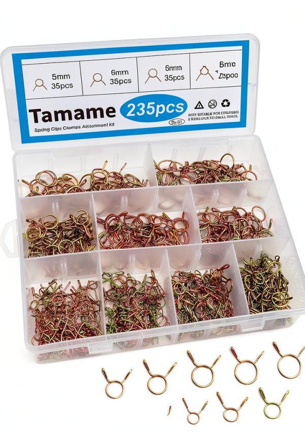 Tamame Spring Hose Clamps 65Mn Steel 9 Sizes Motorcycle ATV-0
