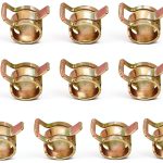 PATIKIL Spring Hose Clamps Zinc Plated Steel Leak Proof-0