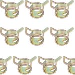 PATIKIL Spring Hose Clamps Zinc Plated 65Mn Steel Leak Proof-0