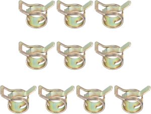 PATIKIL Spring Hose Clamps Zinc Plated 65Mn Steel Leak Proof-0
