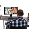 Webcam Mount Acetaken Adjustable Black Clamp-3