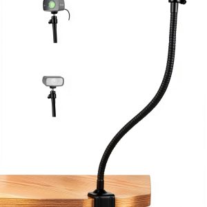 Acetaken Adjustable Webcam Stand Foldable Ball‑Head Mount Black-0