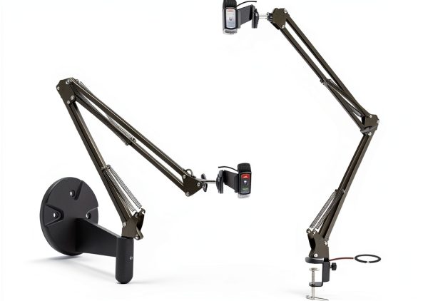 Acetaken Webcam Mount Suspension Arm with Desk Clamp and Wall Mount-1