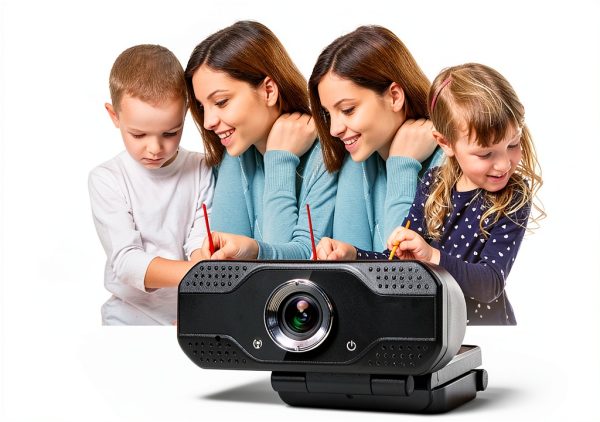 1080p Webcam GreenYellow Adjustable Panning Webcam-4