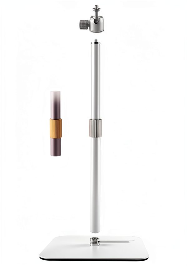 AceTaken White Webcam Stand Adjustable 17in-4