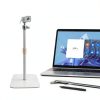 AceTaken White Webcam Stand Adjustable 17in-8