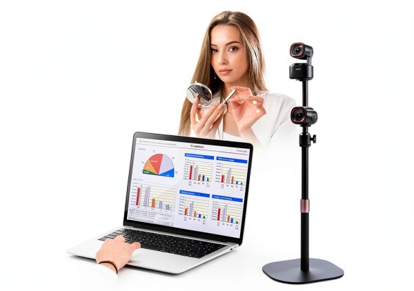 Acetaken Webcam Stand with Metal Ball-Head Adapter HDWS-ACT-002-2