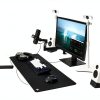 AceTaken White Webcam Stand Adjustable 17in-7