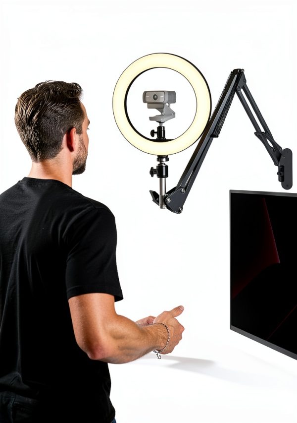 Acetaken Mount Webcam Wall Mount Adjustable Aluminum Alloy-6