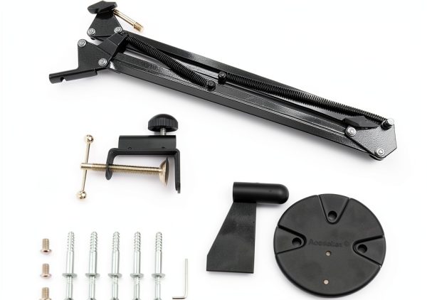 Acetaken Webcam Mount Suspension Arm with Desk Clamp and Wall Mount-2