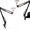 Acetaken Webcam Mount Suspension Arm with Desk Clamp and Wall Mount-0