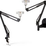 Acetaken Webcam Mount Suspension Arm with Desk Clamp and Wall Mount-0