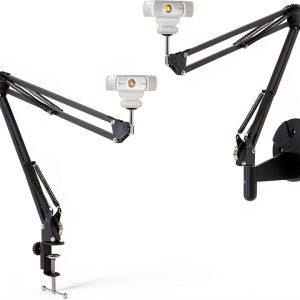 Acetaken Webcam Mount Suspension Arm with Desk Clamp and Wall Mount-0