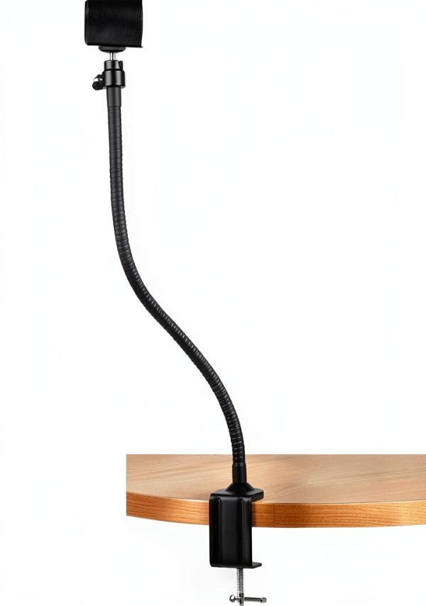 Acetaken Adjustable Webcam Stand Foldable Ball‑Head Mount Black-3