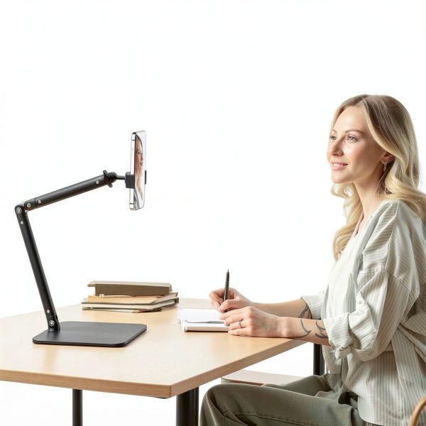 Advenza Adjustable Webcam Stand D708 Black Gimbal Mount-5