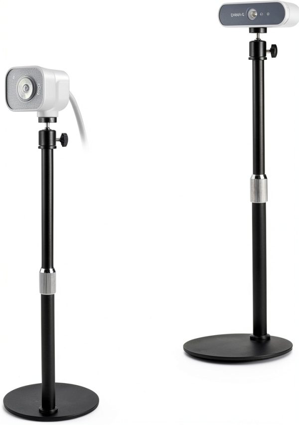 Acetaken Webcam Stand with 10" Ring Light and Magnetic Mount-4