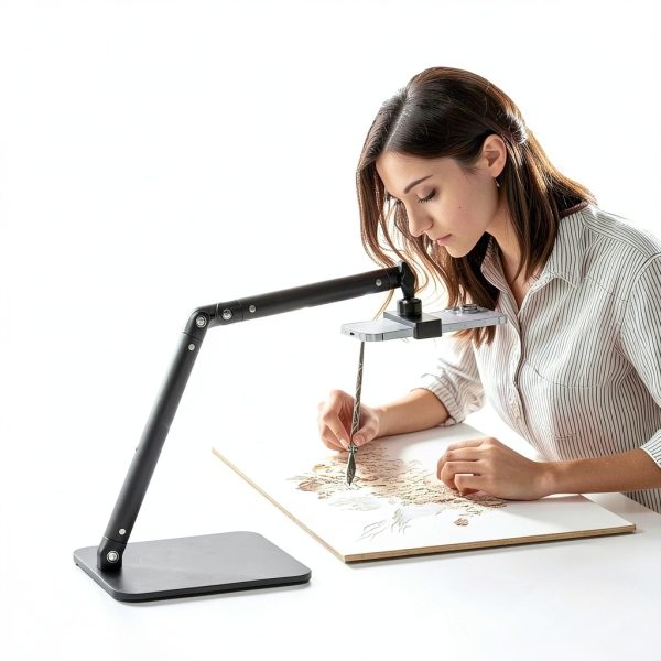 Advenza Adjustable Webcam Stand D708 Black Gimbal Mount-3