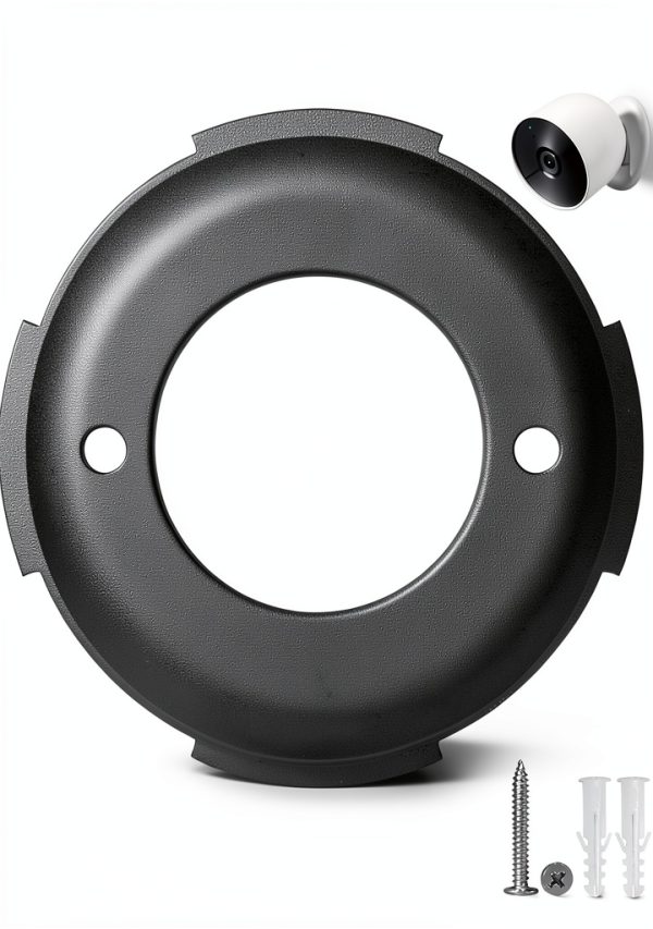 Nest Cam Wall Mount Plate ARSUNOVO Shock Resistant Black 2 Pack-0
