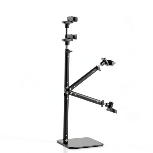 Advenza Adjustable Webcam Stand D708 Black Gimbal Mount-4