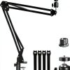 Etour Webcam Boom Arm Mount 27in Desk Clamp with 1/4‑inch Ball Head-0