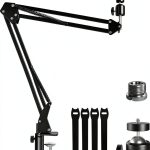 Etour Webcam Boom Arm Mount 27in Desk Clamp with 1/4‑inch Ball Head-0