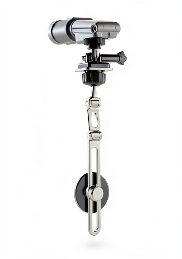 JCWINY Adjustable Webcam Mount for Monitor Black 9-inch Arm-0