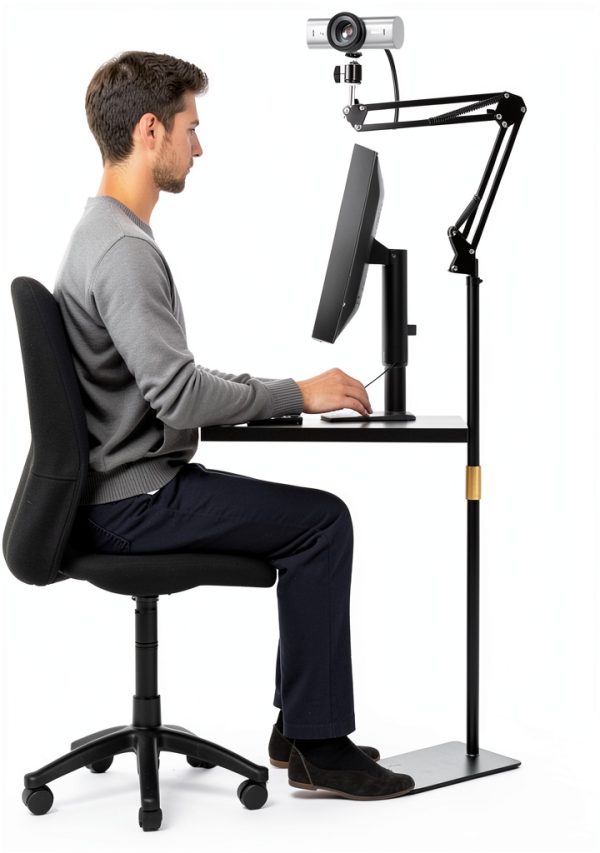 Webcam Floor Stand Acetaken WFS-ACT-003 Adjustable Black 22-70in Pole-0