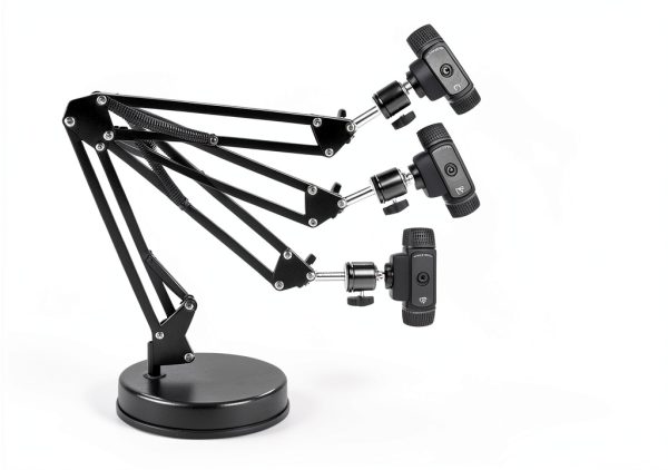 OXENDURE Webcam Mount 360° Turntable Black OX-WCA01-2