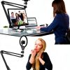 Etour Webcam Boom Arm Mount 27in Desk Clamp with 1/4‑inch Ball Head-4