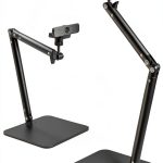 Advenza Adjustable Webcam Stand D708 Black Gimbal Mount-0