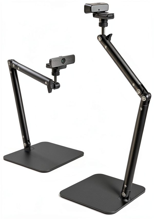 Advenza Adjustable Webcam Stand D708 Black Gimbal Mount-0