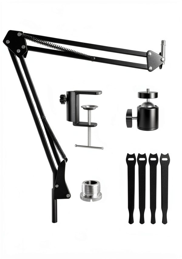 Etour Webcam Boom Arm Mount 27in Desk Clamp with 1/4‑inch Ball Head-7
