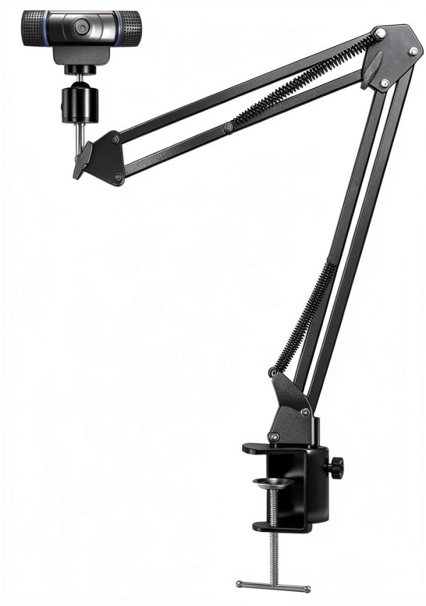 Etour Webcam Boom Arm Mount 27in Desk Clamp with 1/4‑inch Ball Head-2
