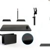 Webcam Floor Stand Acetaken WFS-ACT-003 Adjustable Black 22-70in Pole-5