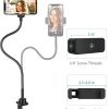 InnoGear Webcam Stand with Phone Mount, Desk Camera Arm Stands Gooseneck for Logitech Webcam BRIO 4K C960 C920 C920S C922 C922x C925e C930 C930e C615 NexiGo N60, Right Light, Gopro with 1/4" Thread-5